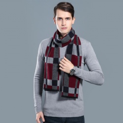 Plaid fashion men scarf